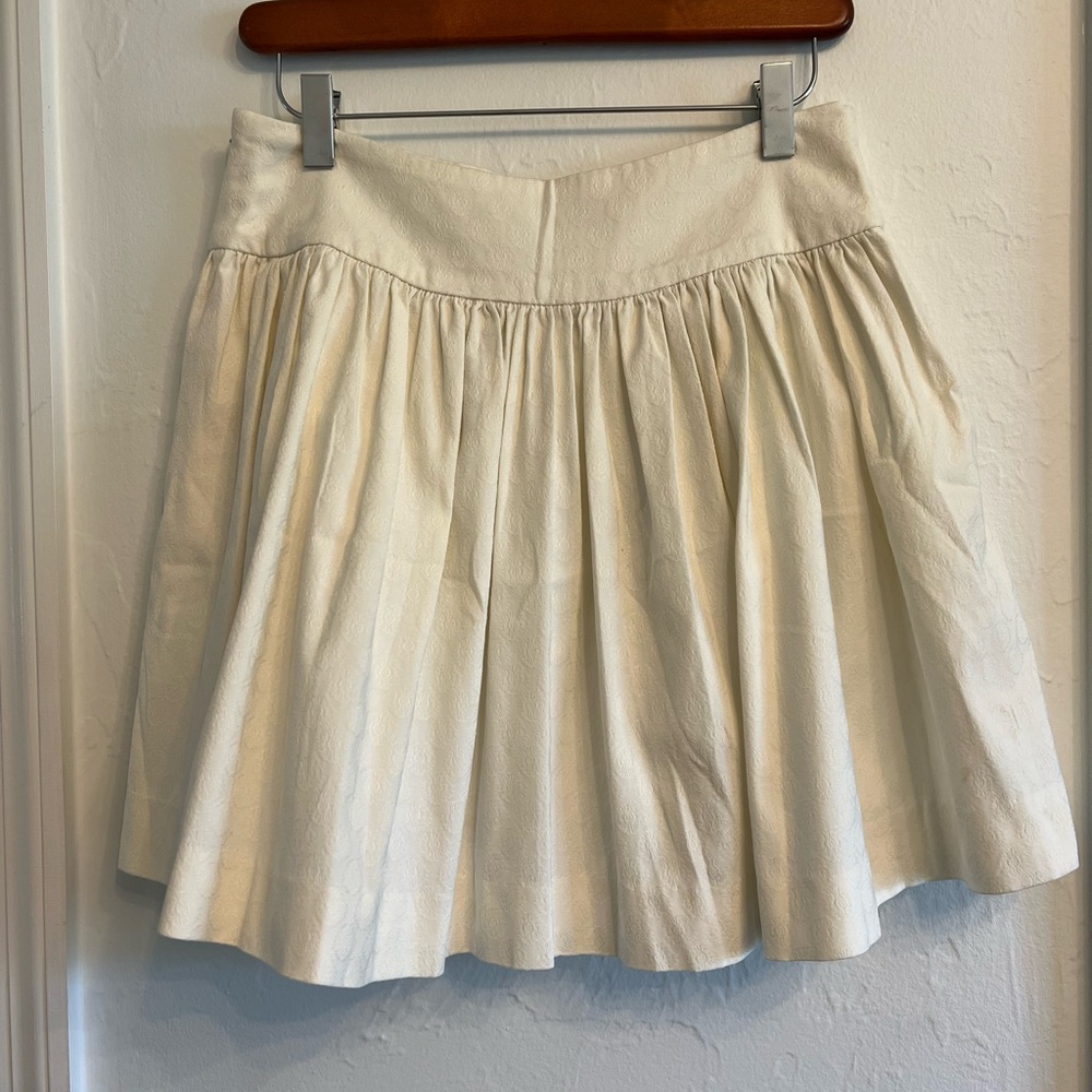 Express design studio cream color skirt, lined with pockets - Picture 1 of 6